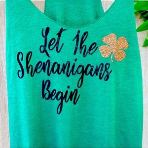 St. Patrick’s Day Racerback Tank - L